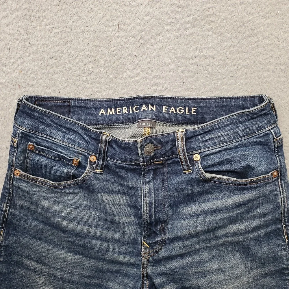 American Eagle Airflex+ Jeans Mens 30x32 Blue Denim Straight Leg Athletic Fit